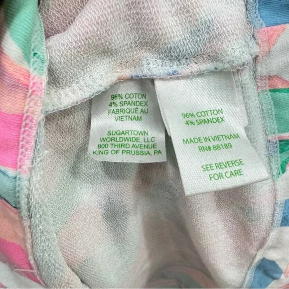 Lilly Pulitzer Estrada Out to Sea Flat French Terry Shift Cotton Blend Dress M - Picture 4 of 7